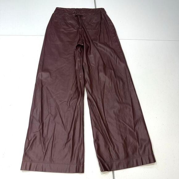 Ronny Kobo Faux Leather Wide Leg Pants Size 4 - Picture 9 of 10